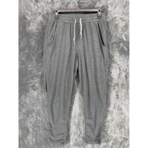 Peter Manning New York Mens Jogger Sweatpants Gray Heathered 32/34W 27L Stretch